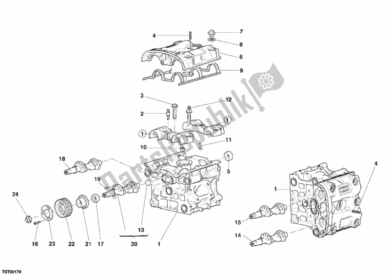Todas las partes para Cabeza De Cilindro de Ducati Superbike 999 S 2006